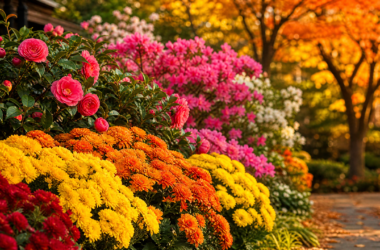 plantas que florescem no outono