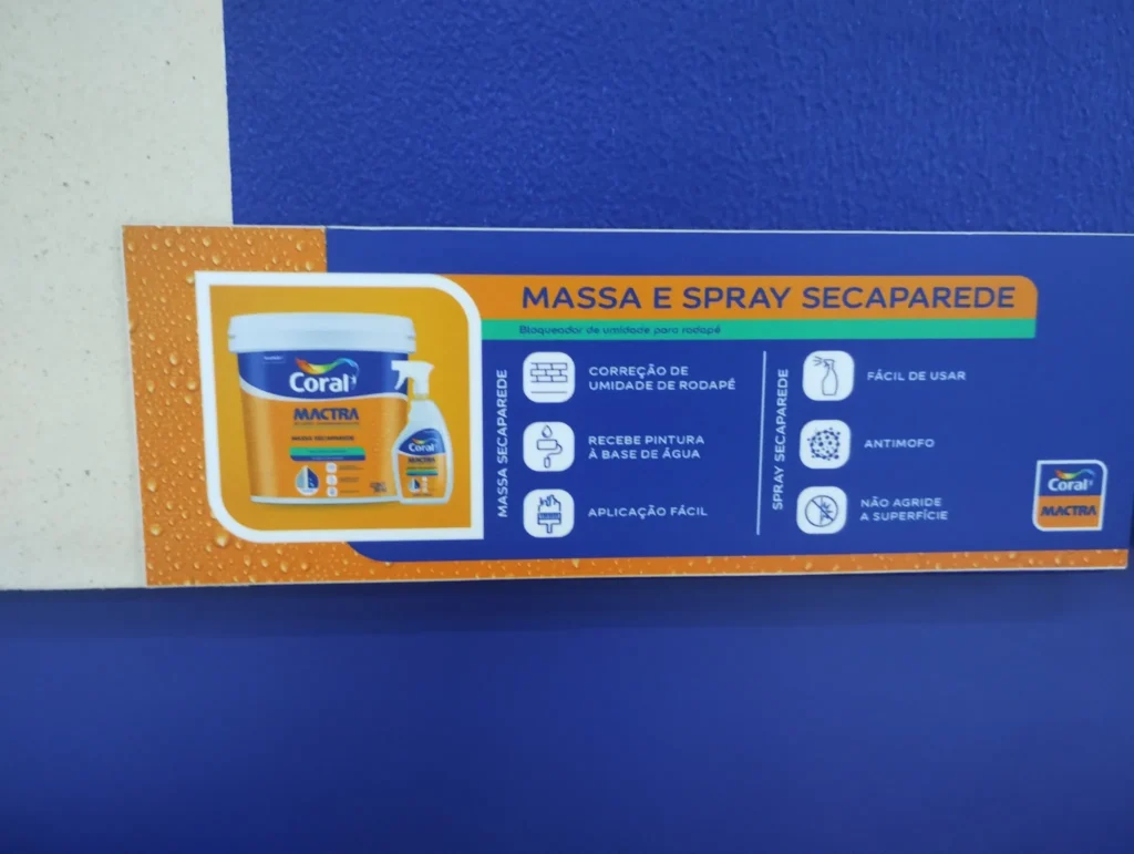 Massa seca parede Coral Mactra de 18 kg e Spray seca Parede