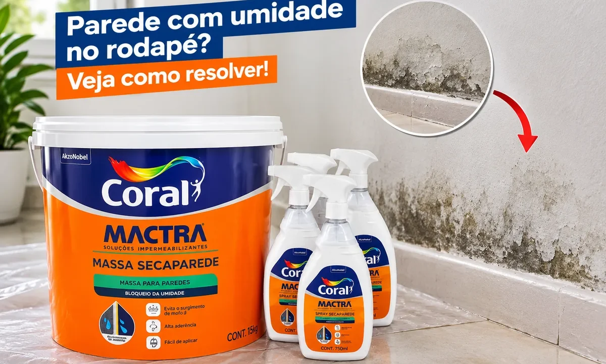 Massa Separa Parede Coral Mactra de 18 kg e Spray Separa Parede