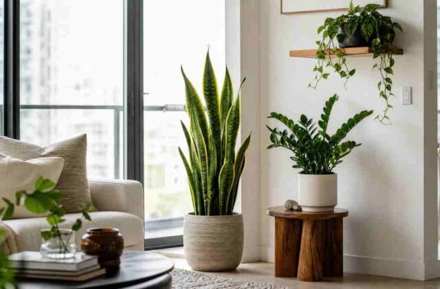Plantas para apartamento de baixa manutenção