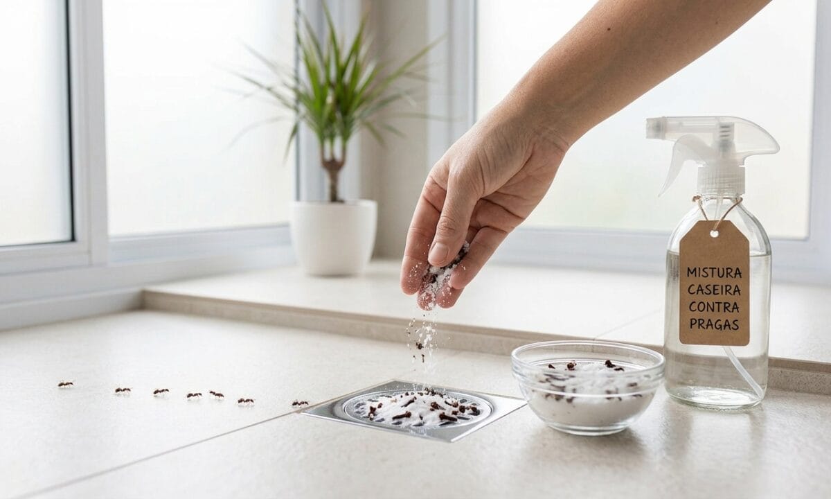 Como eliminar formigas na cozinha, baratas e moscas de banheiro de forma caseira